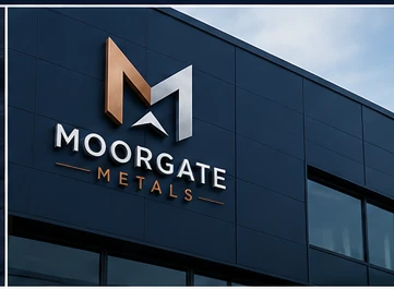 Moorgate Metals corporate signage